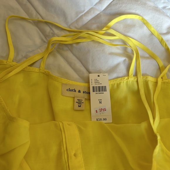 Cloth and stone criss cross back tank - Picture 4 of 5